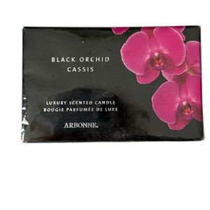 Arbonne Black Orchid Cassis Three Wick Candle NIB